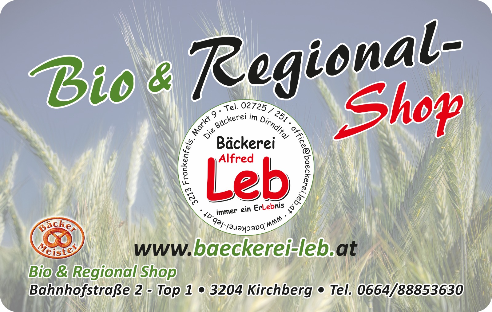 Bio und Regional Shop Kirchberg Flyer